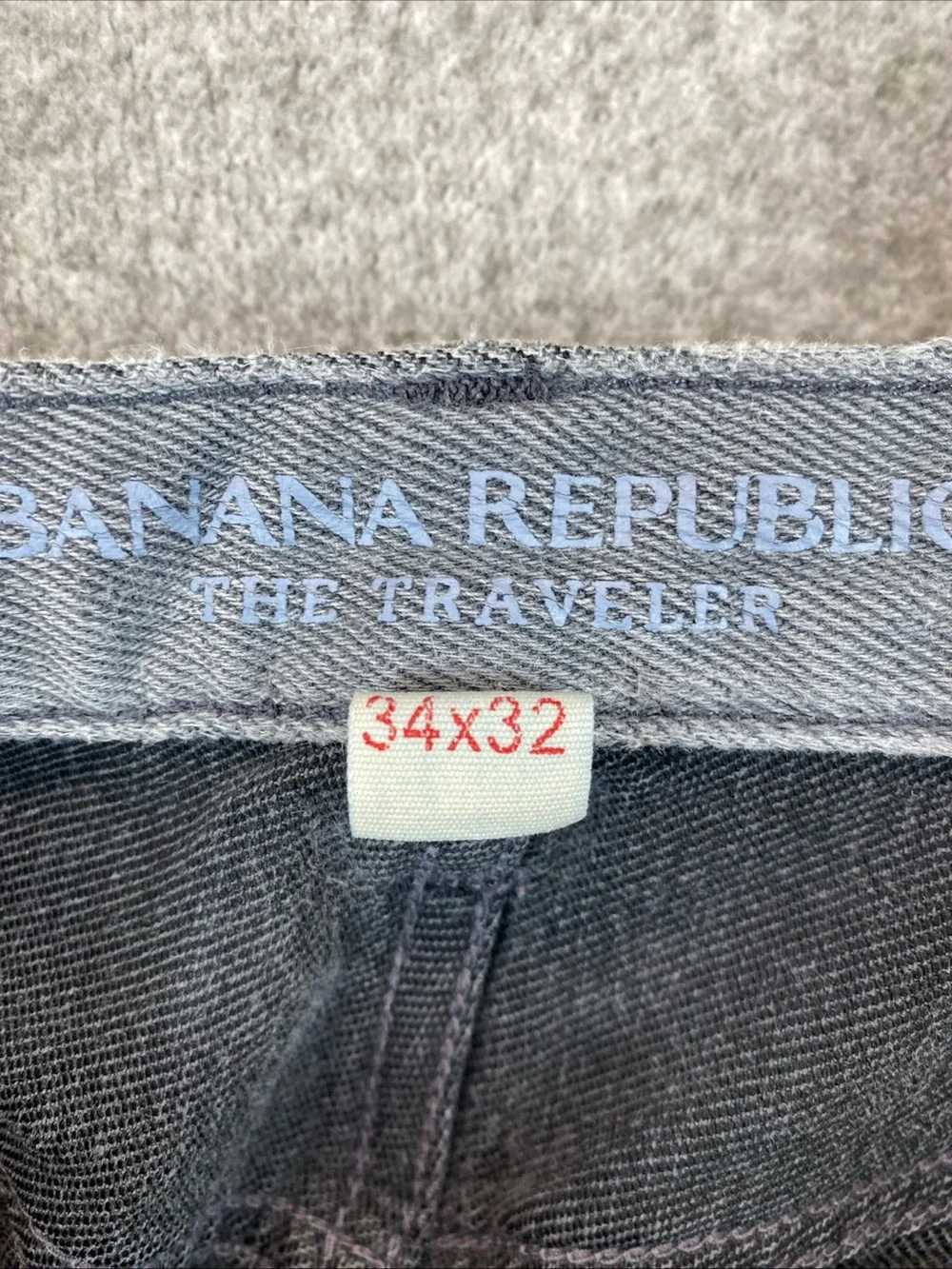 Banana Republic Men’s The Traveler Slim Fit Denim Jeans Grey Size 34x32 Stretch
